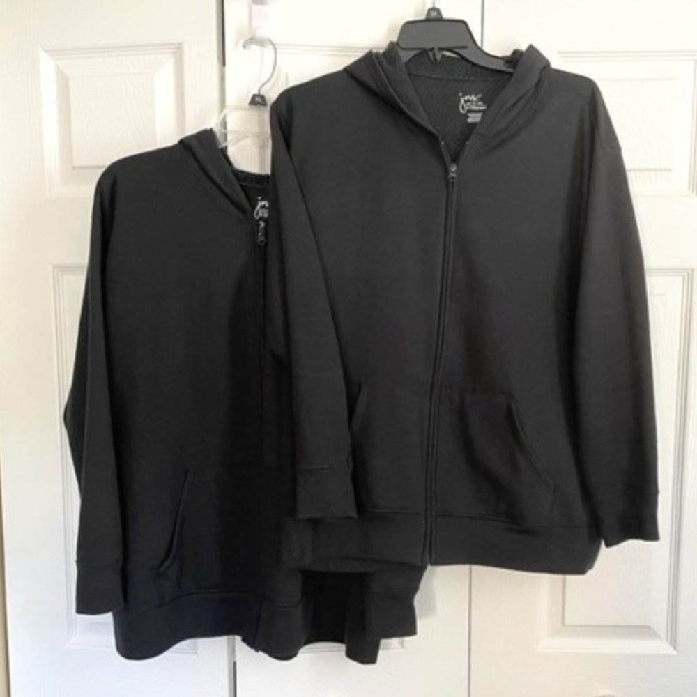 Pair of Women's Just My Size Zipper w/Hood Jackets